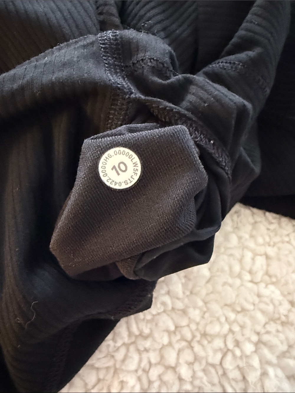 lululemon athletica Black Ribbed Leggings - Picture 3 of 3